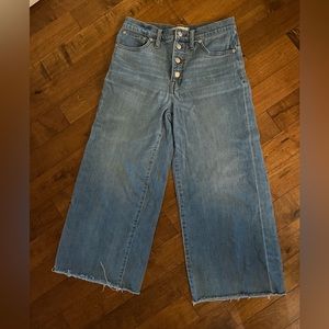 Madewell Wide-Leg Crop Jeans -28